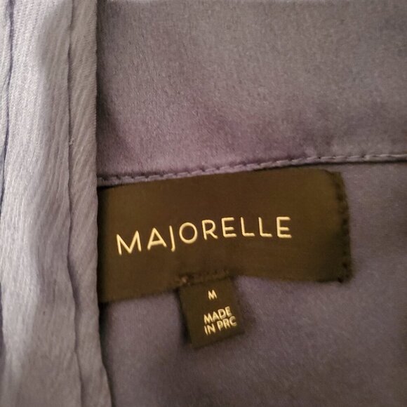 Majorelle April Tie Waist Dress Blue M - Picture 2 of 6